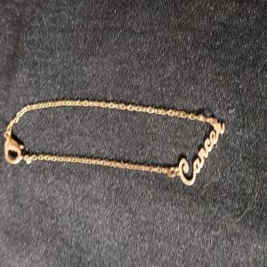 *Gold Tone Zodiac "Cancer" Bracelet.